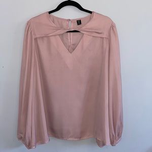Plus - Twist V-Neck Blouse - 3X / 18